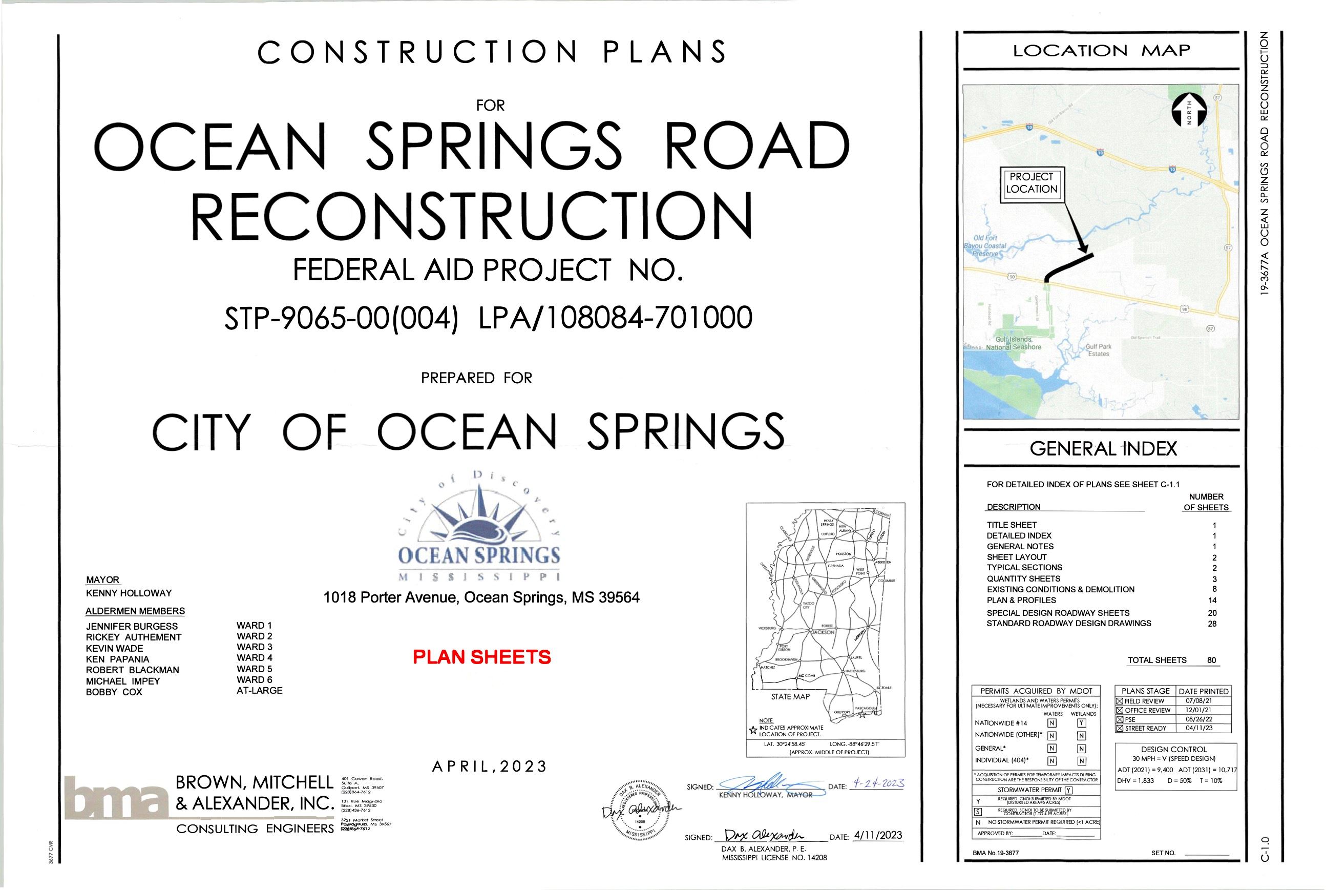 Ocean Springs Road Plan Sheets_Website